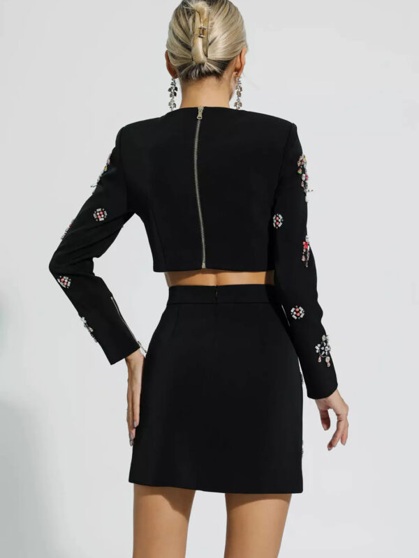 2 Piece Crystal Embellished Outfit Set 2