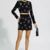 Ohio 2 Piece Crystal Embellished Outfit Set 11 2 Piece Crystal Embellished Outfit Set 3