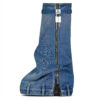Yola Round Toe Thick-soled Denim Boots 11 Yola Round Toe Thick-soled Denim Boots