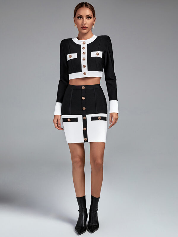 Banquet Black White Two Piece Set 1