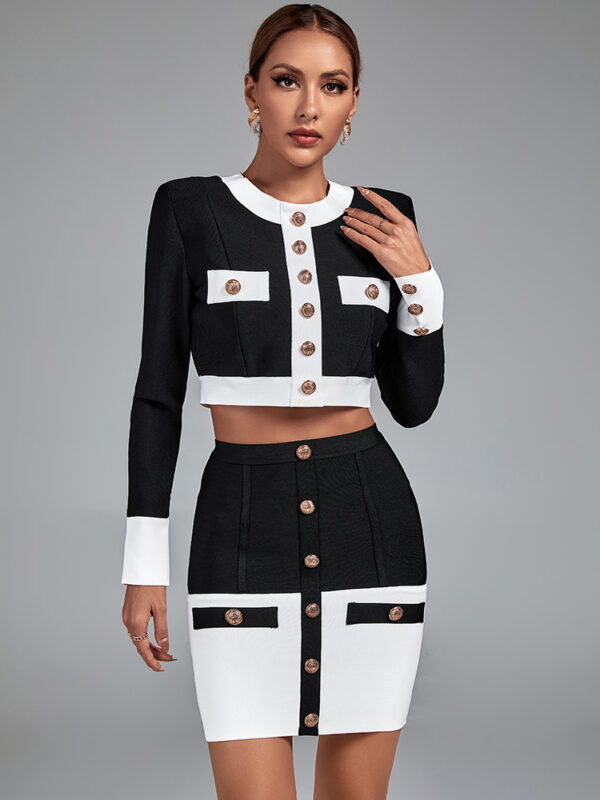 Banquet Black White Two Piece Set 2