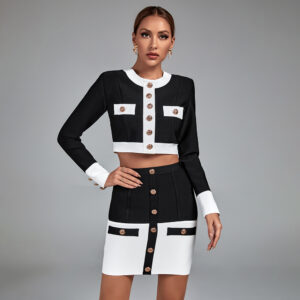 Banquet Black White Two Piece Set | ShapeMiNow
