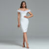Brilliant White off Shoulder Dress 7 Brilliant White off Shoulder Dress 4