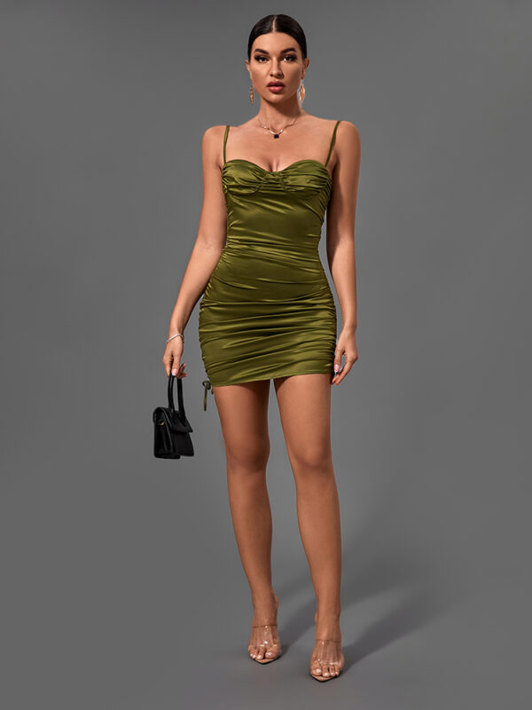 Catch Me Sleeveless Wrinkled Mini Dress 1