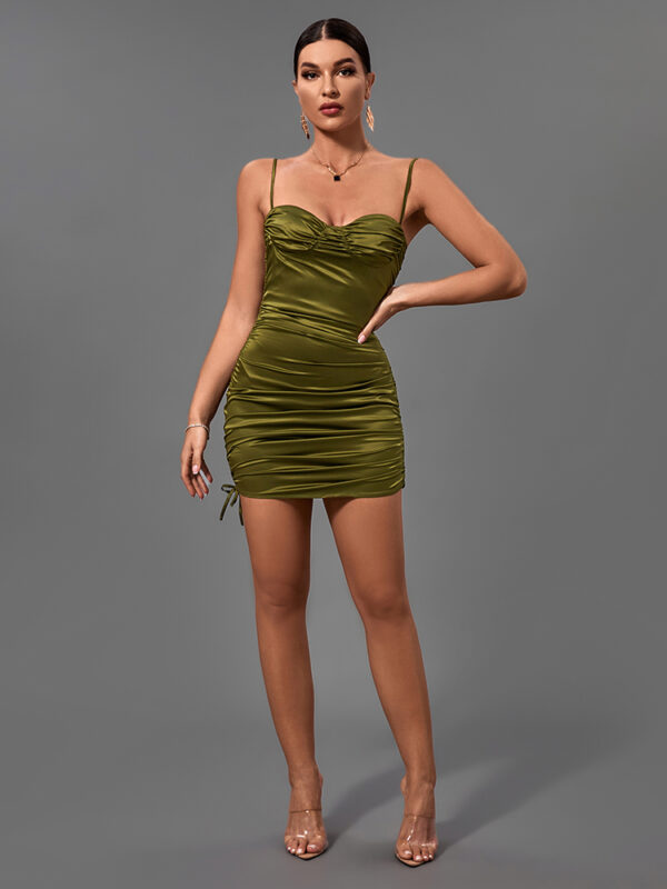 Catch Me Sleeveless Wrinkled Mini Dress 3