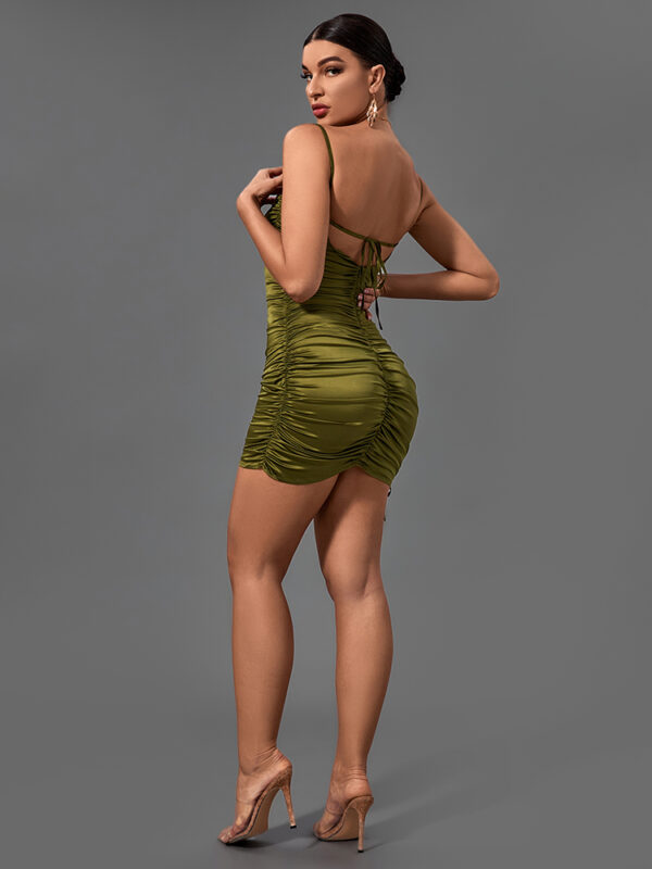 Catch Me Sleeveless Wrinkled Mini Dress 5