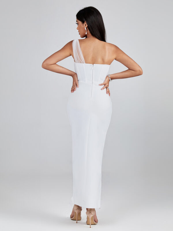 Crystal Embellished Mesh Bandage Dress 3