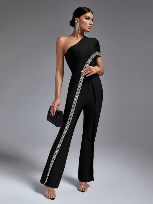 Fashion Queen One Shoulder Jumpsuit 5