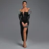 Doula Butterfly Sleeve Luxury Dress