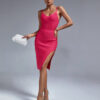 Hot Pink Spaghetti Strap Dressย  7 Hot Pink Spaghetti Strap Dress 4