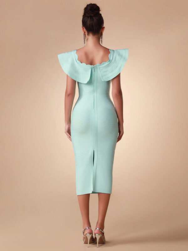 Hug Me Ruffle Midi Dress 4