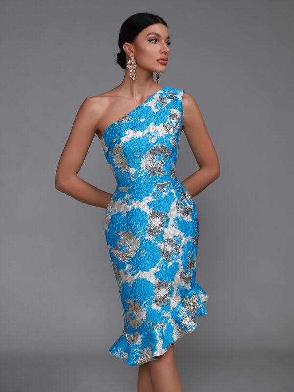 Jacquard Fishtail Midi Dress 2