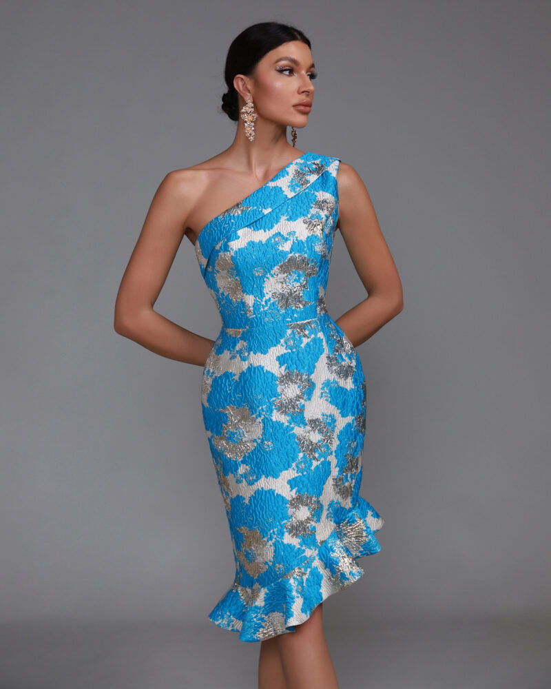 Jacquard Fishtail Midi Dress 2