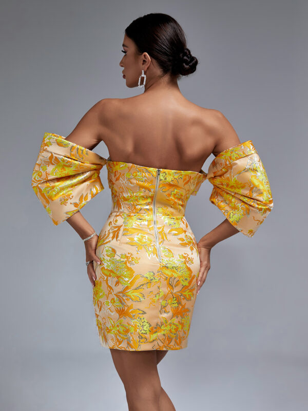 Off-Shoulder Floral Mini Dress 1