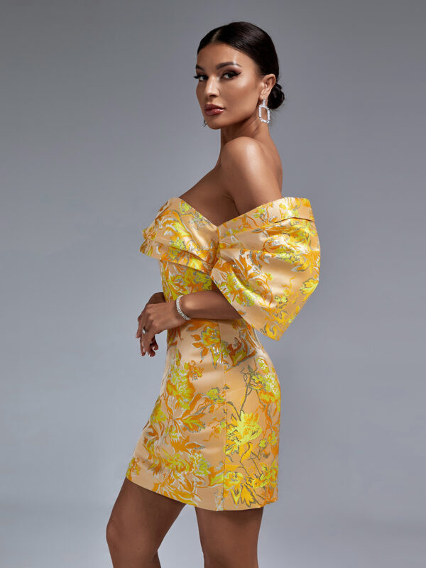 Off-Shoulder Floral Mini Dress 2