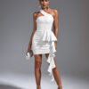 Party Time One Shoulder Ruffle Dress 9 Party Time One Shoulder Ruffle Dress 3