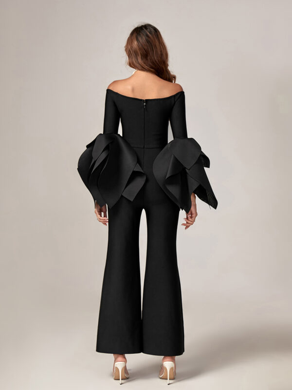 Ruffle Sleeve Bandage Jumpsuit 1