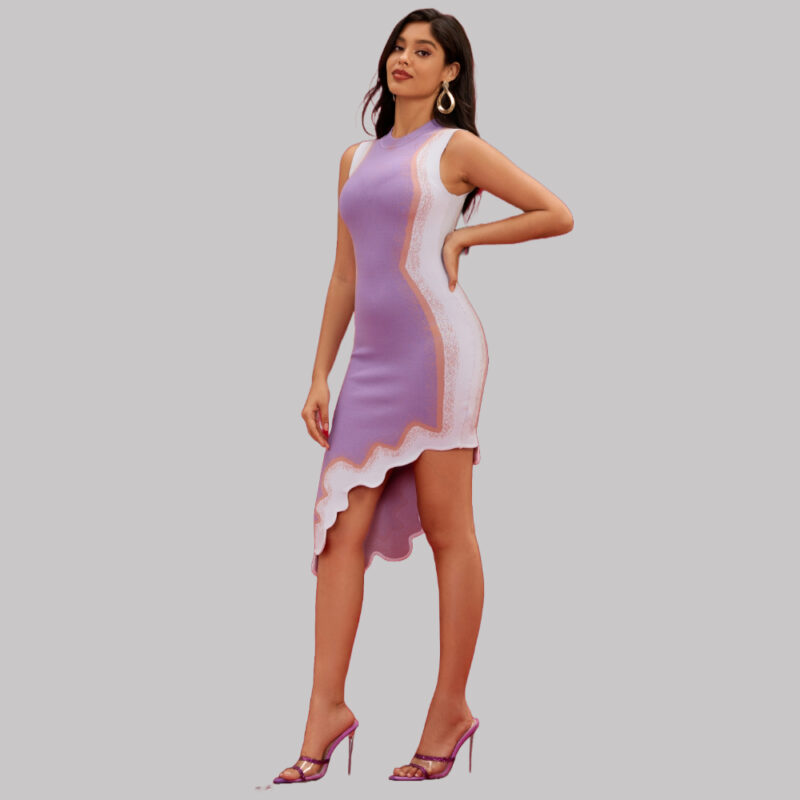 shapeminow She Wavy Print Bodycon Dress 21 | ShapeMiNow is your go-to store for all kinds of body shapers, dresses, and statement pieces.