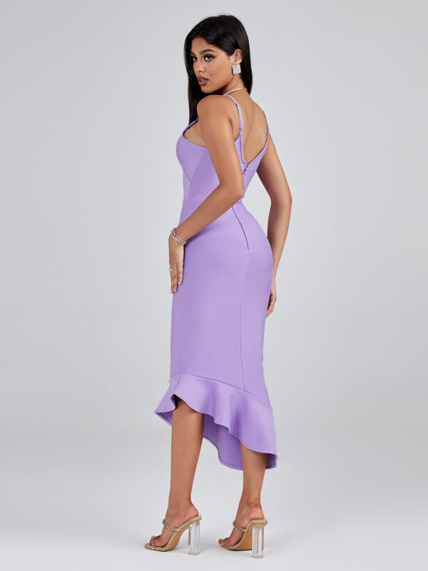 Spaghetti Strap Fishtail Bandage Dress 2