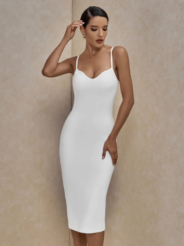 Strappy Body Sculpting Midi Dress 1