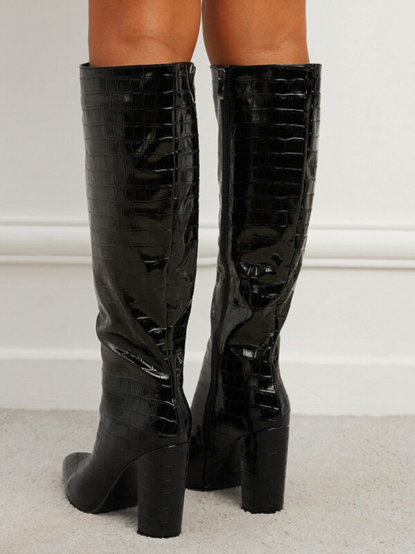 Douala Pointed Toe Block Heel Boots