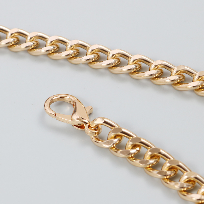SPMN Multi-Level Decorative Gold Belt Chain