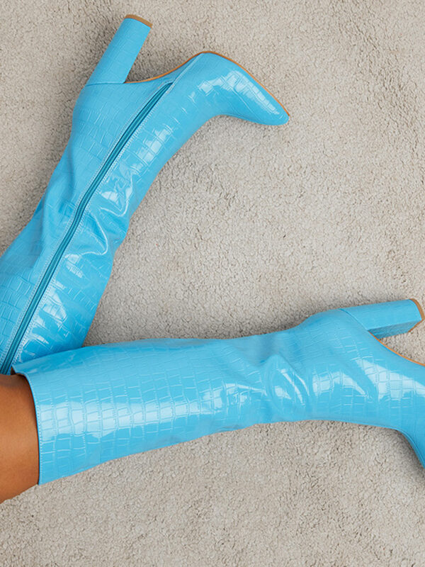 Douala Pointed Toe Block Heel Boots
