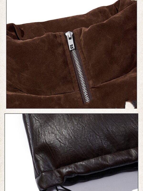 EXE Leather Bread Cotton-padded Jacket