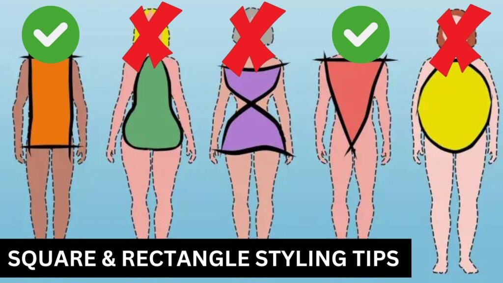 how to dress a rectangle body shape
