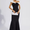 Black Off-Shoulder Mermaid Maxi Dress 8 Black Off-Shoulder Mermaid Maxi Dress 1
