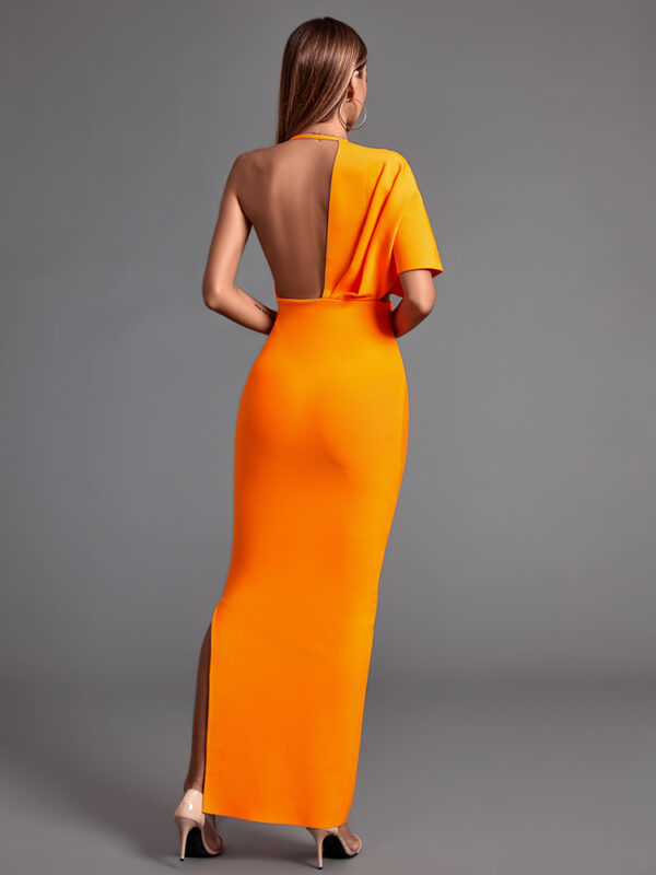 Chic Half Sleeve Maxi Dress 1