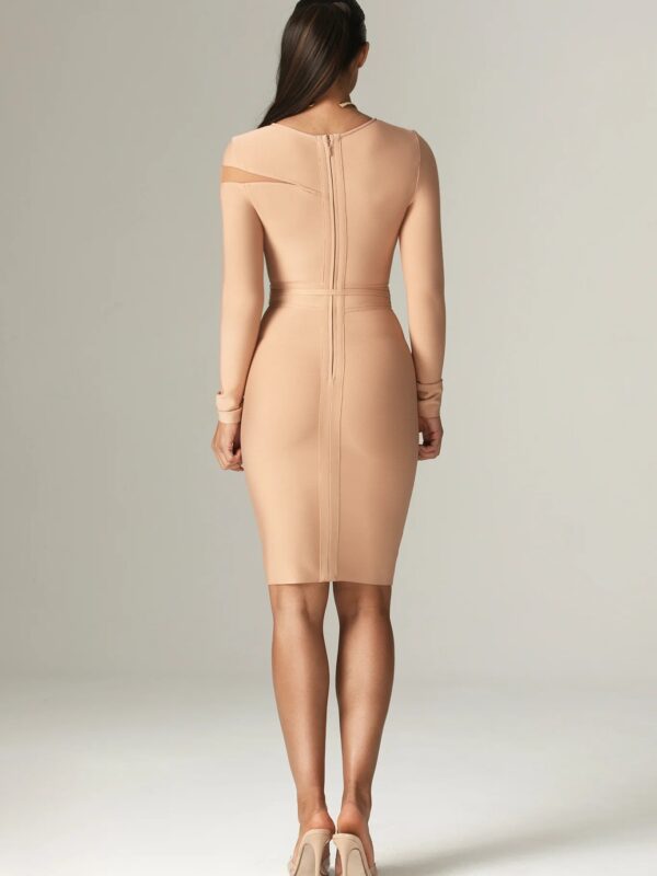 Classic Cut Out Mesh Bandage Dress 2