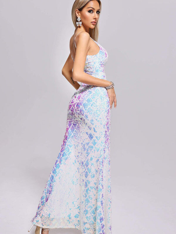 Do Me Slit Sequin Maxi Dress 2