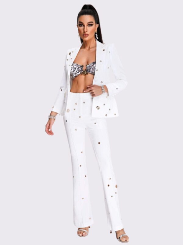 Elegant 2Piece Suit With Metal Details 1