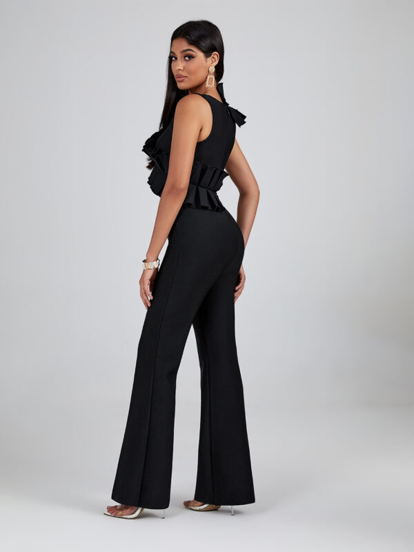 Executive Women Ruffled Bandage Jumpsuit 1