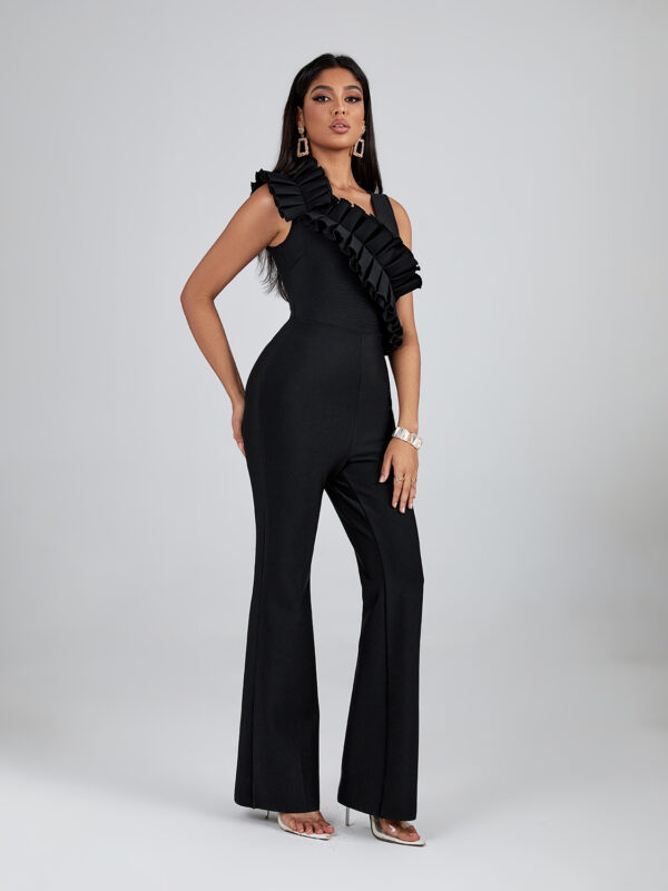 Executive Women Ruffled Bandage Jumpsuit 3