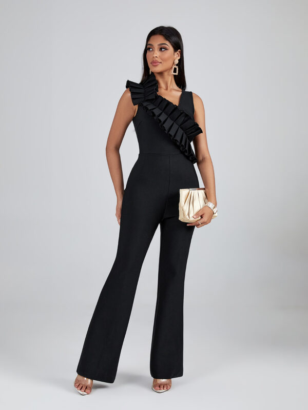 Executive Women Ruffled Bandage Jumpsuit 5
