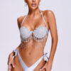 High Waist Rhinestone Bikini Set 10 High Waist Rhinestone Bikini Set 2