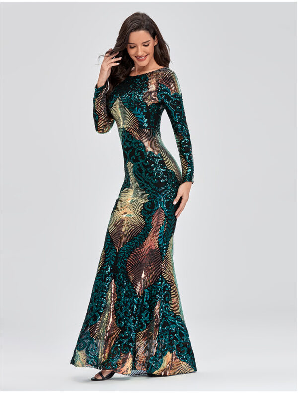 Magical Sequined Cocktail Maxi Dress 4