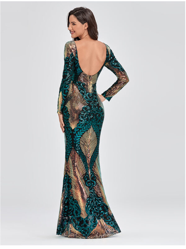 Magical Sequined Cocktail Maxi Dress 5