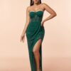 Miami Strapless high slit Maxi Dress 10 Miami Strapless high slit Maxi Dress 3
