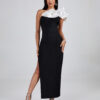 Morphy Ruffled Side Slit Dress 1