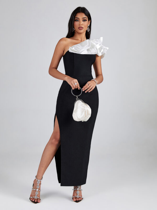 Morphy Ruffled Side Slit Dress 5