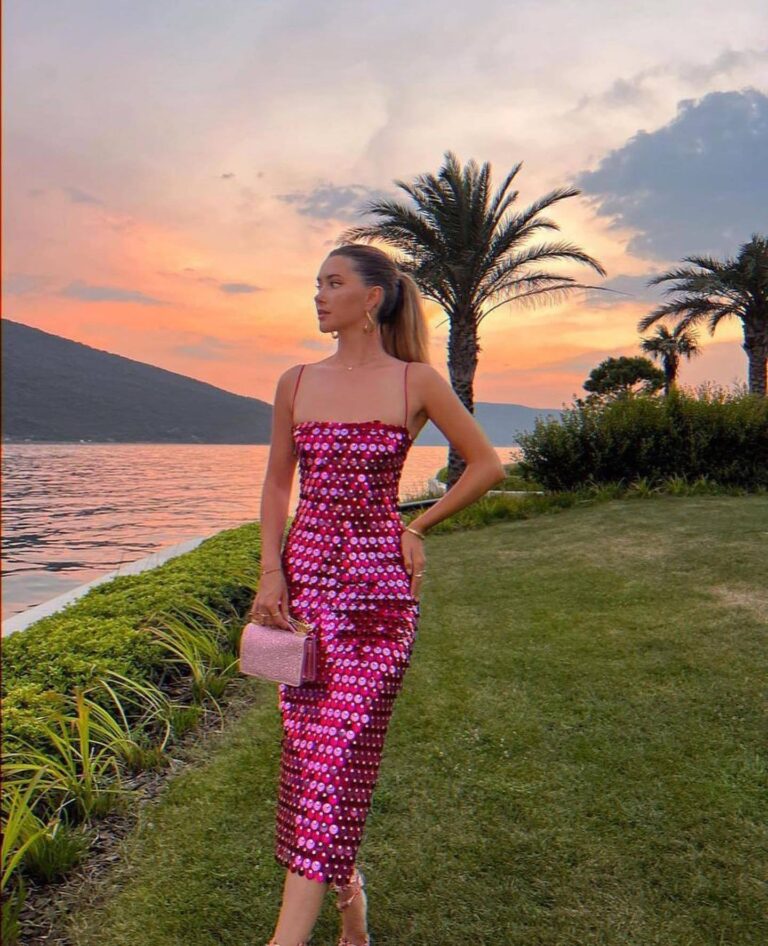 Sparkle Sequined Fit Maxi Dress