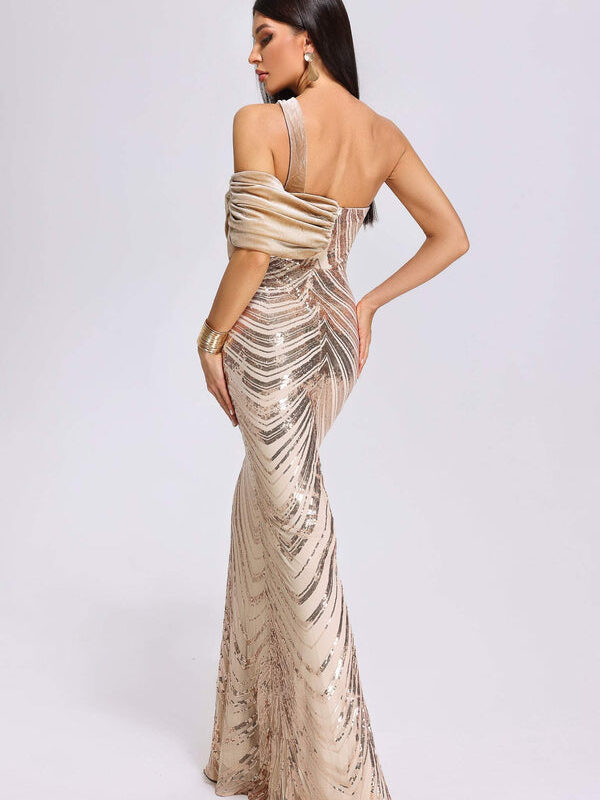 Strapless Mermaid Sequin Dress 2