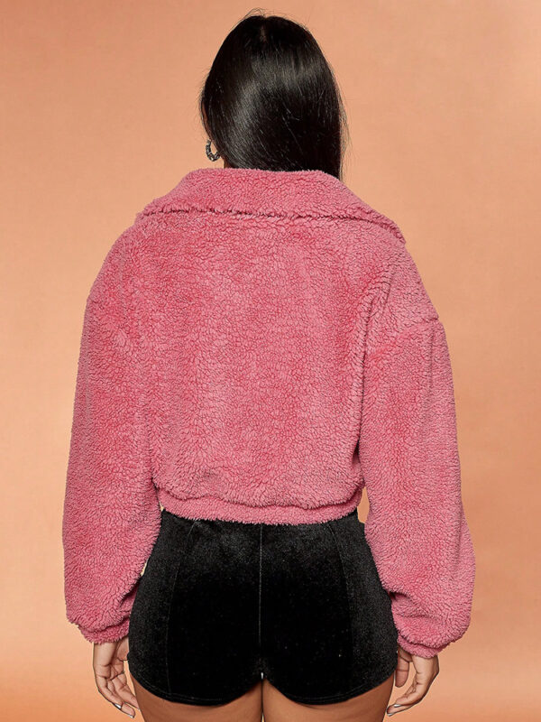 Teddy Versatile Zipper Plush Outwear 2