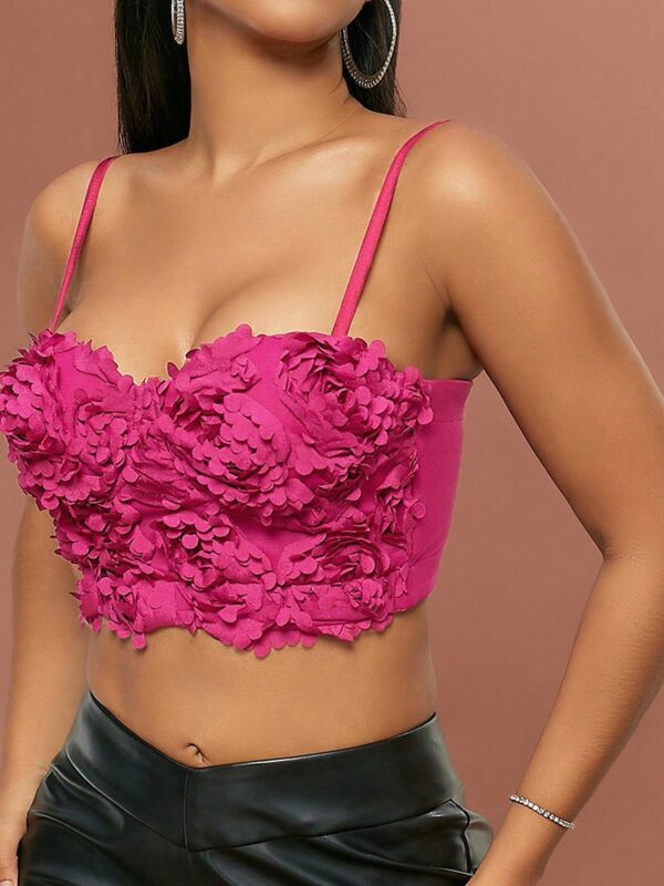 Trendy printed crochet crop top 4