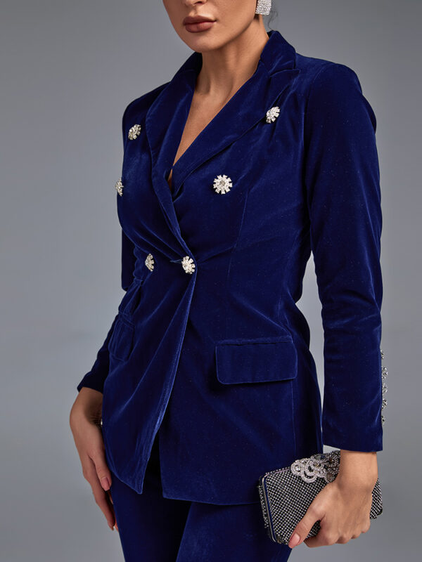 Velvet Stylish Winter Slim Suit 5