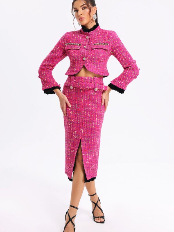 2 Piece Winter Jacket and Midi Skirt