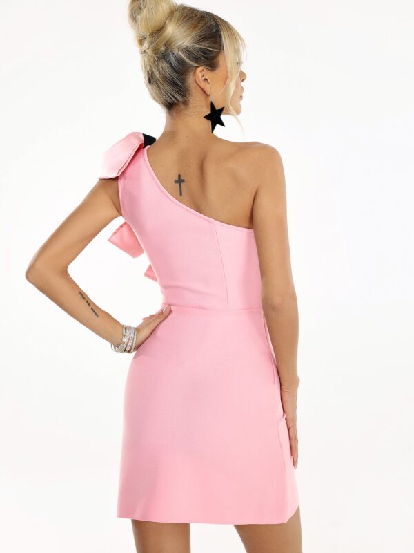 Big Bow Knot One Shoulder Dress